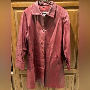 Women's Leather HIDE SIDE OUTFITTERS WI Red Door County Coat Jacket